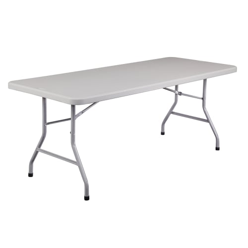 NPS Heavy Duty Folding Table, 30x72, Speckled Grey